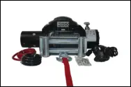9,000 lb electric winch with synthetic rope
