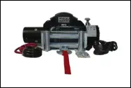 12,000 lb electric winch with synthetic rope